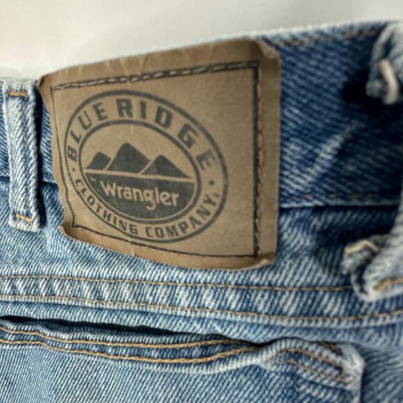 Blue Ridge Wrangler Clothing Company Distressed Denim Shorts 36 Retro Dad Shorts - Picture 6 of 8